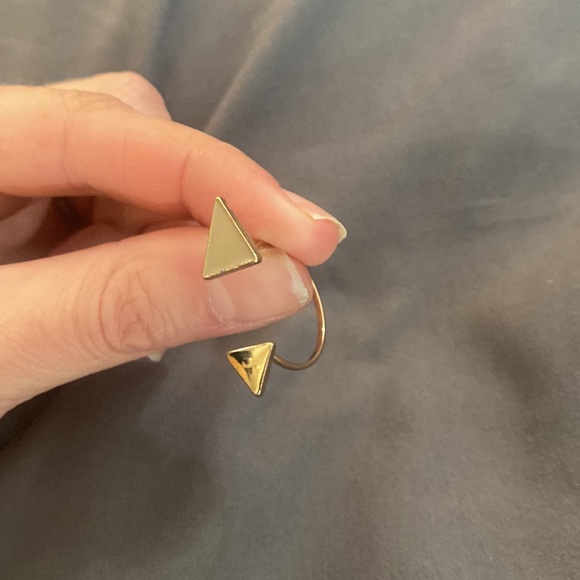 Vintage Triangles ring/toe ring. Double triangle ring/toe ring. - Picture 7 of 14